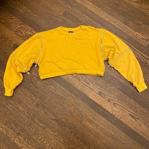 LF crop zipup sweatshirt